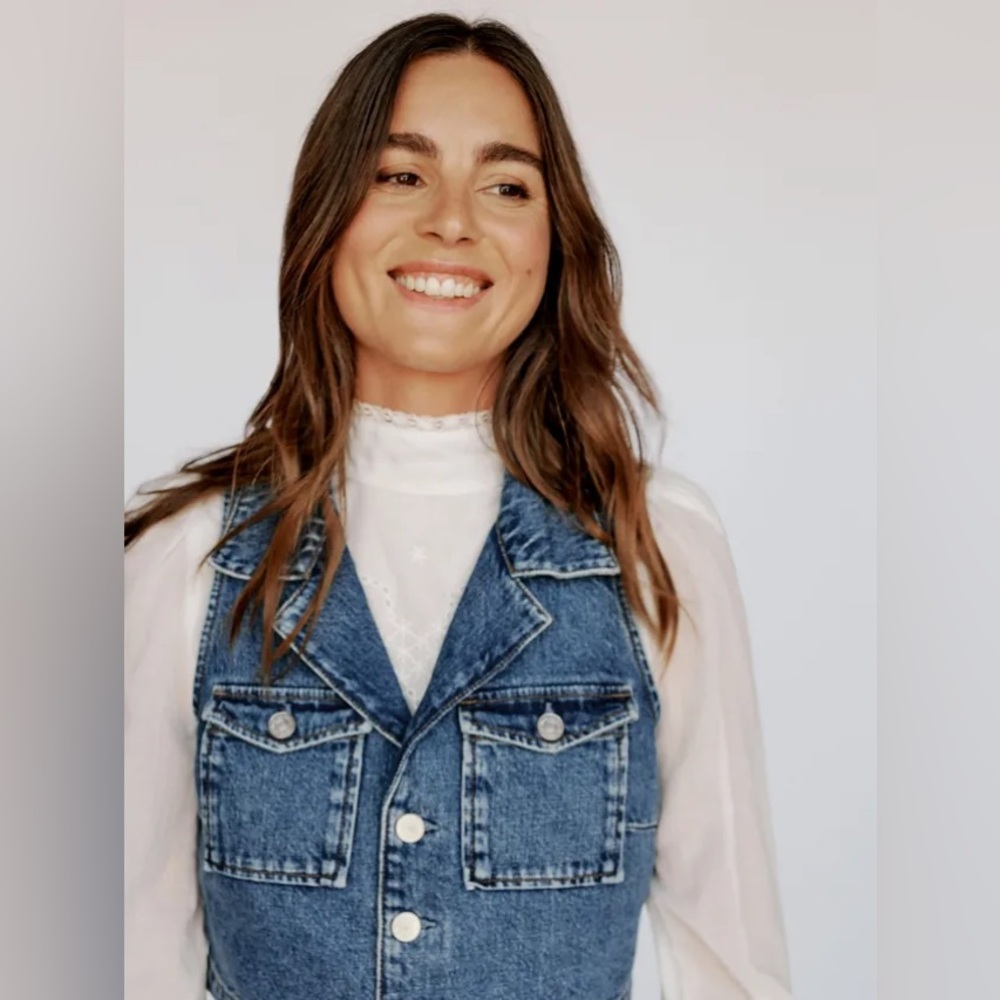 Reformation Denim Vest Abbi